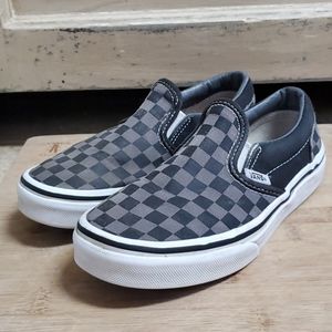 Vans checker slide on sneakers